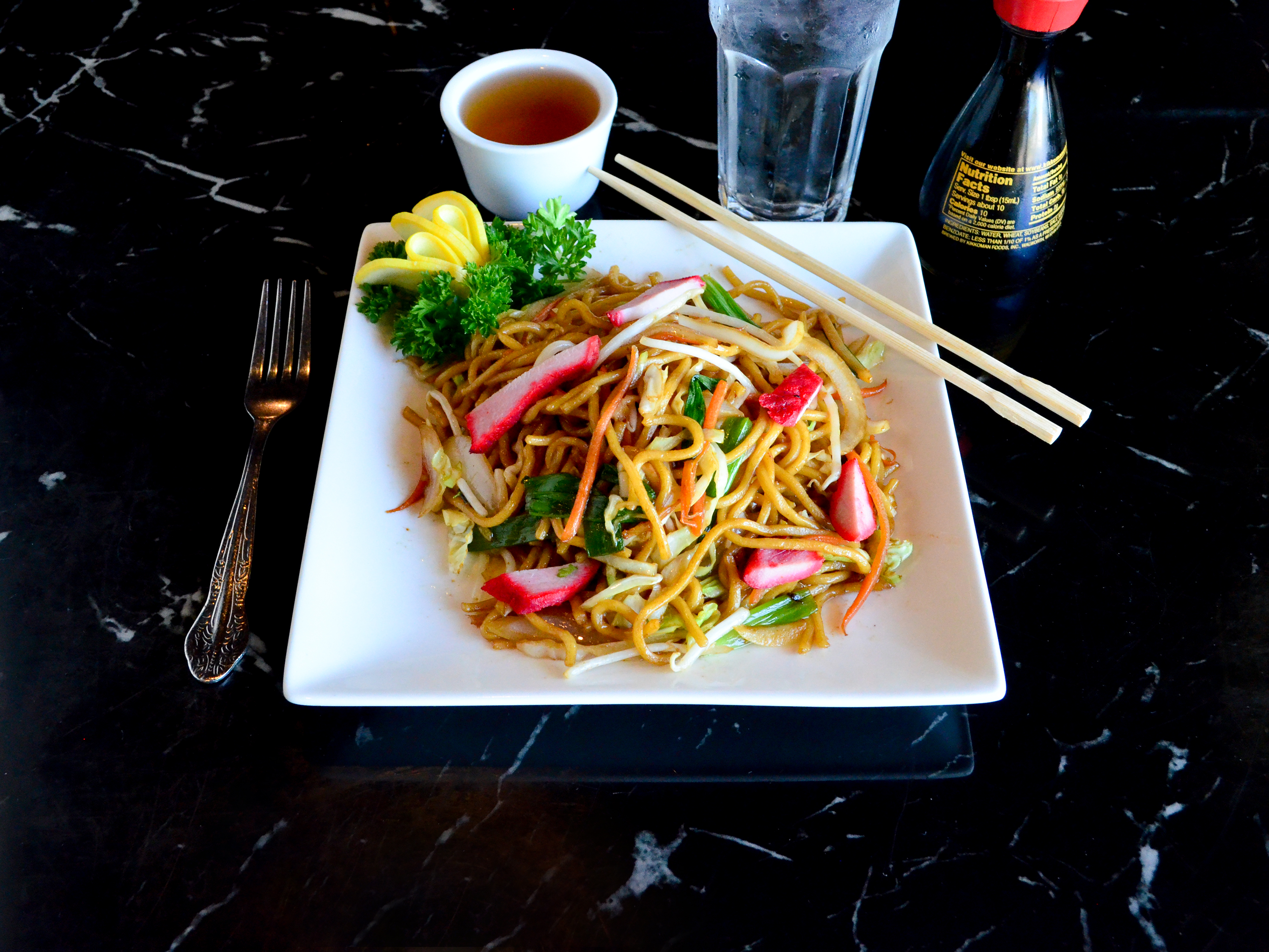 Order BBQ Pork Chow Mein food online from Jing Jing Chinese Cuisine store, Rocklin on bringmethat.com