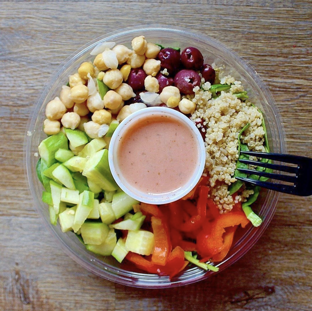 Order Chickpea Quinoa Protein Bowl food online from Breadwinner store, Dunwoody on bringmethat.com