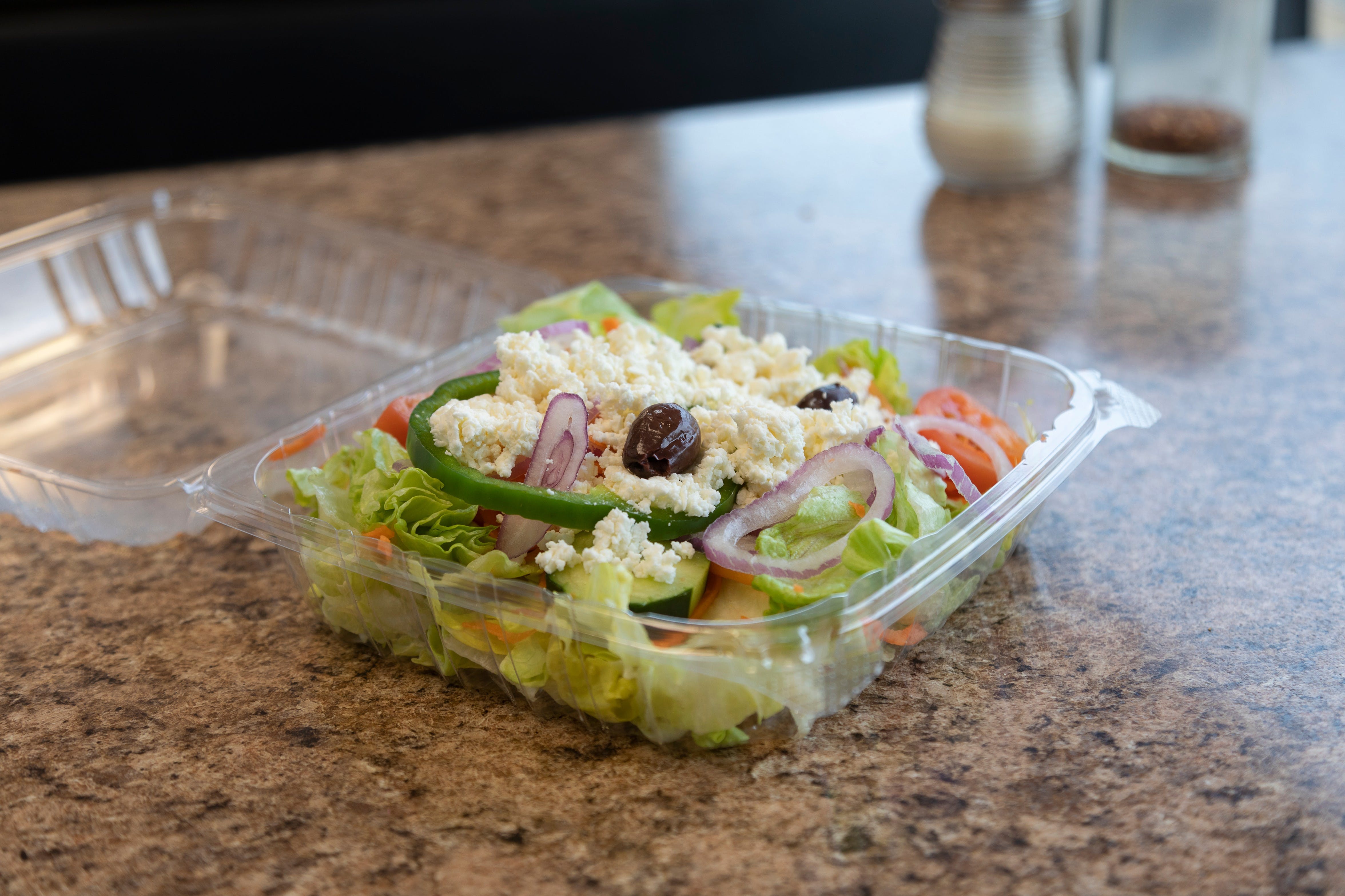 Order Greek Salad - Salad food online from Brothers Roast Beef & Pizza store, Abington on bringmethat.com