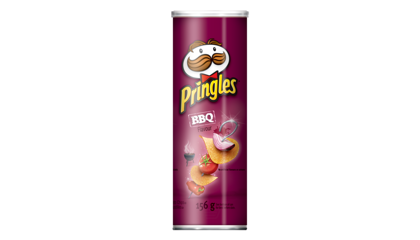 Order Pringles BBQ Potato Chips 5.5Oz food online from Golden Rule Liquor store, West Hollywood on bringmethat.com