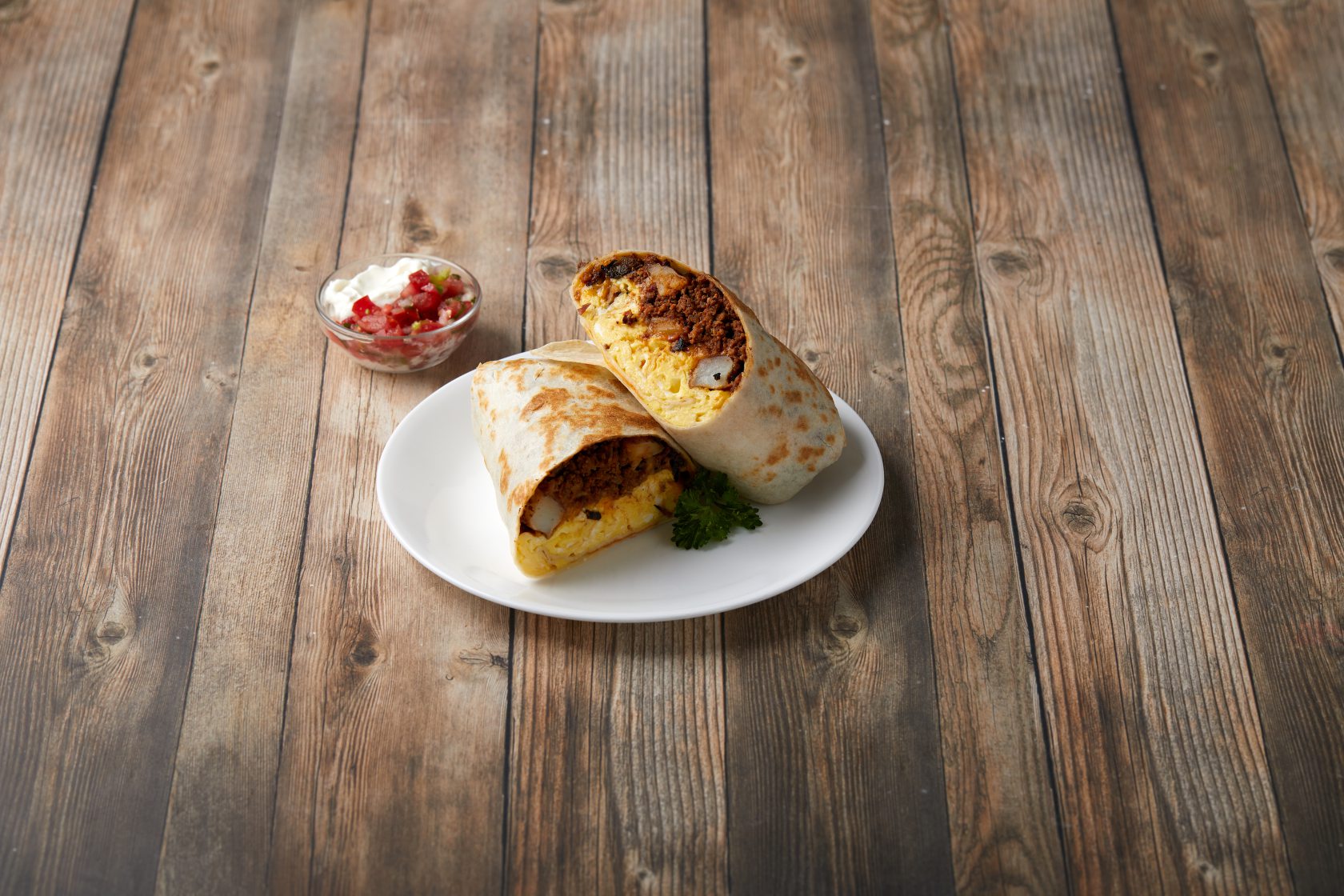 Order Chorizo Burrito Breakfast food online from Cafe Buna store, Marina del Rey on bringmethat.com