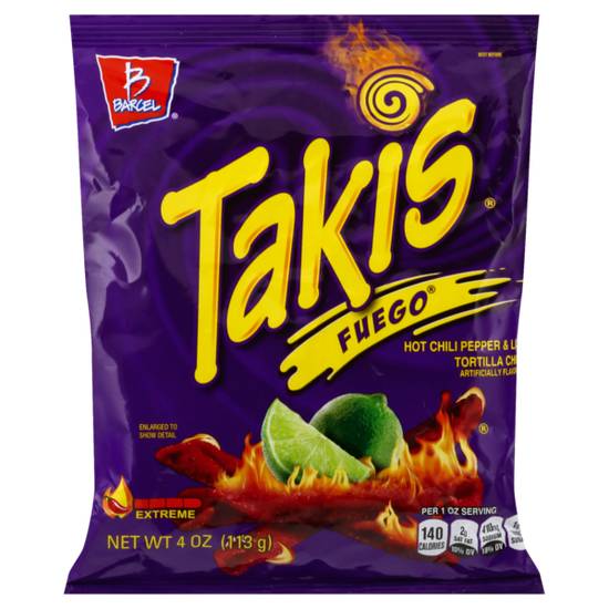Order Barcel Takis Fuego 4oz food online from Casey store, Millstadt on bringmethat.com