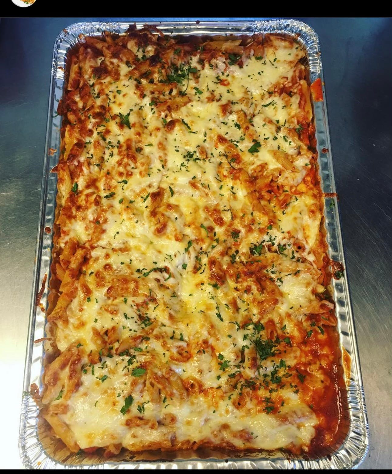 Order Catering baked ziti - Sm baked ziti food online from Four Brothers Pizza store, Westport on bringmethat.com
