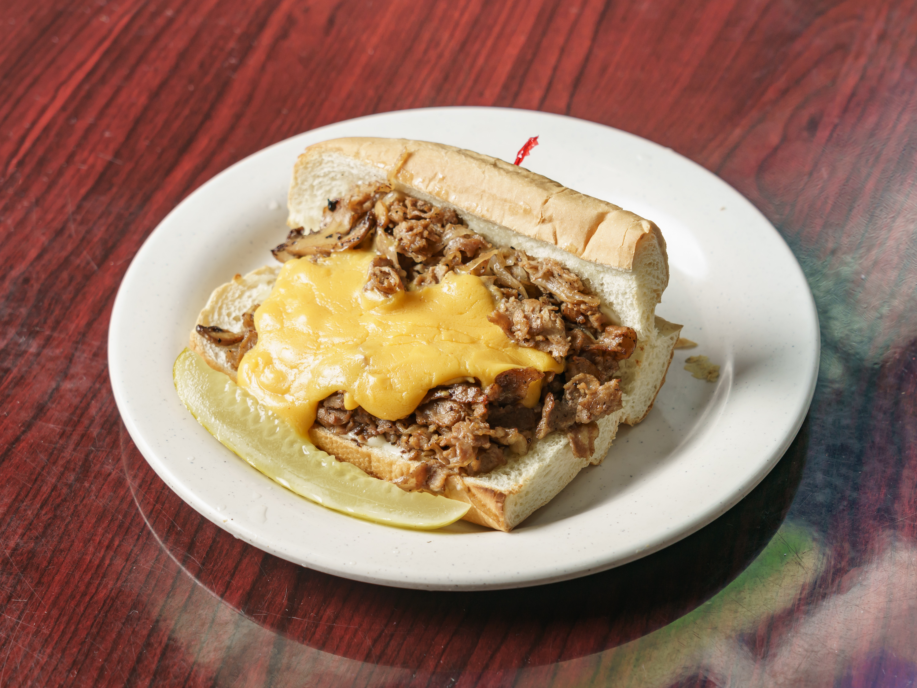 Order Philly Steak and Cheese Sub food online from Jimmy Da Greek Deli store, Yorktown on bringmethat.com