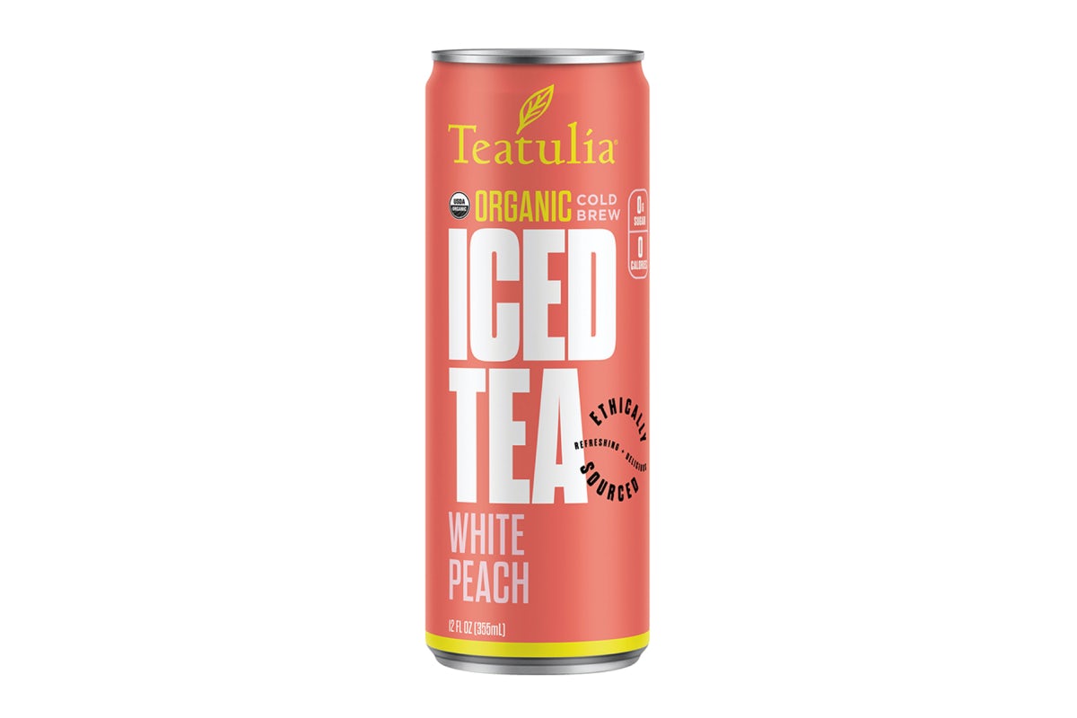 Order Teatulia - Iced White Peach Tea food online from Greenlight Salads & Bowls store, Boulder on bringmethat.com