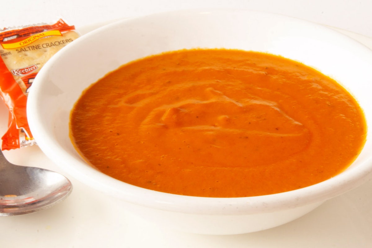 Order Tomato Basil Soup food online from Broken Yolk Cafe store, Orange on bringmethat.com
