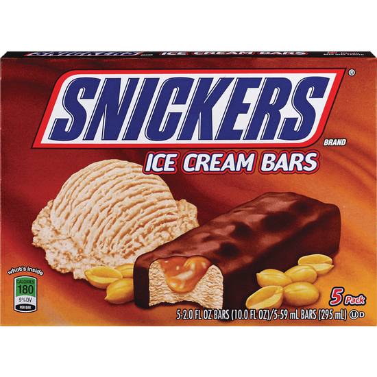 Order Snicker's Ice Cream Bars 5-Pack 2.0oz Bars food online from Cvs store, SAINT CLAIR SHORES on bringmethat.com