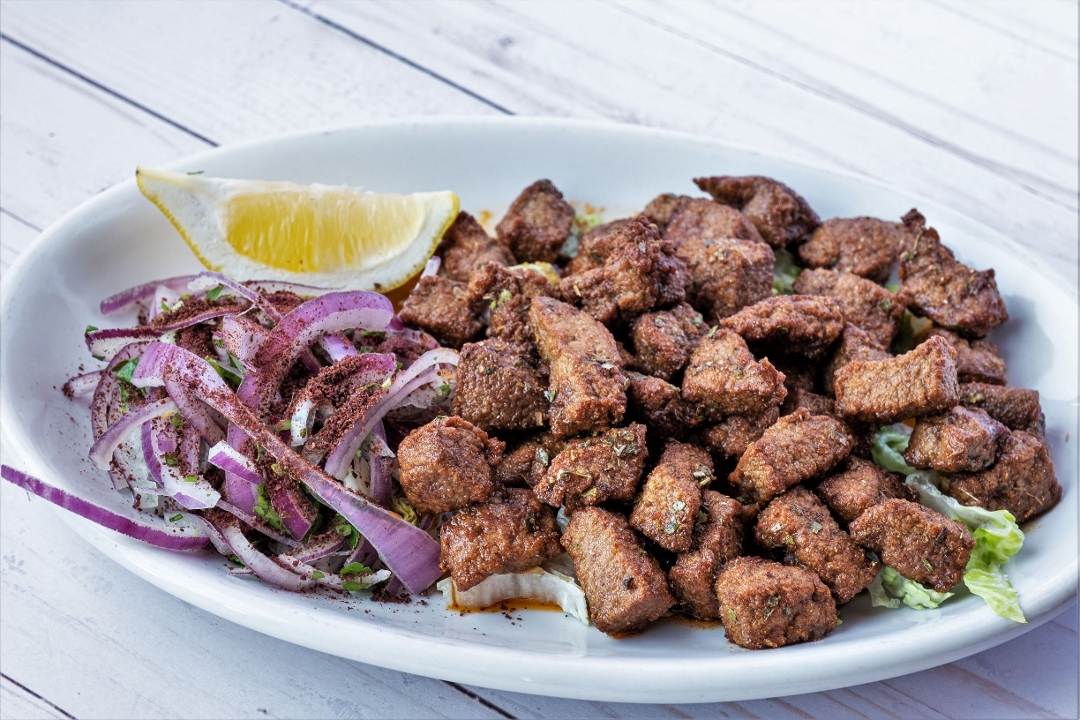 Order Sauteed Liver Cubes food online from Anatolia Cafe store, Cleveland Heights on bringmethat.com