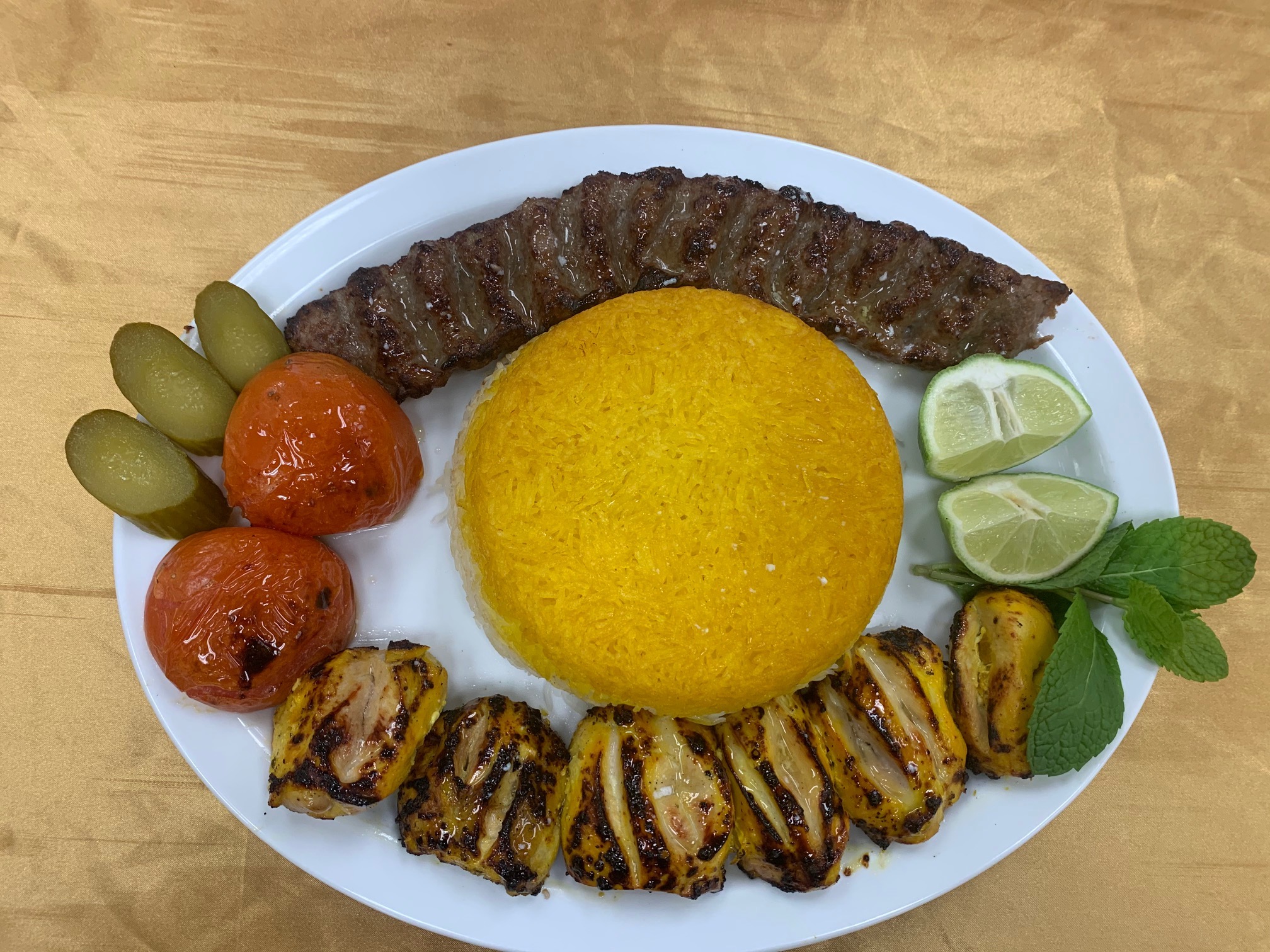 Order Chicken Kabob and Kubideh Kabob food online from International Food Of Life store, Campbell on bringmethat.com