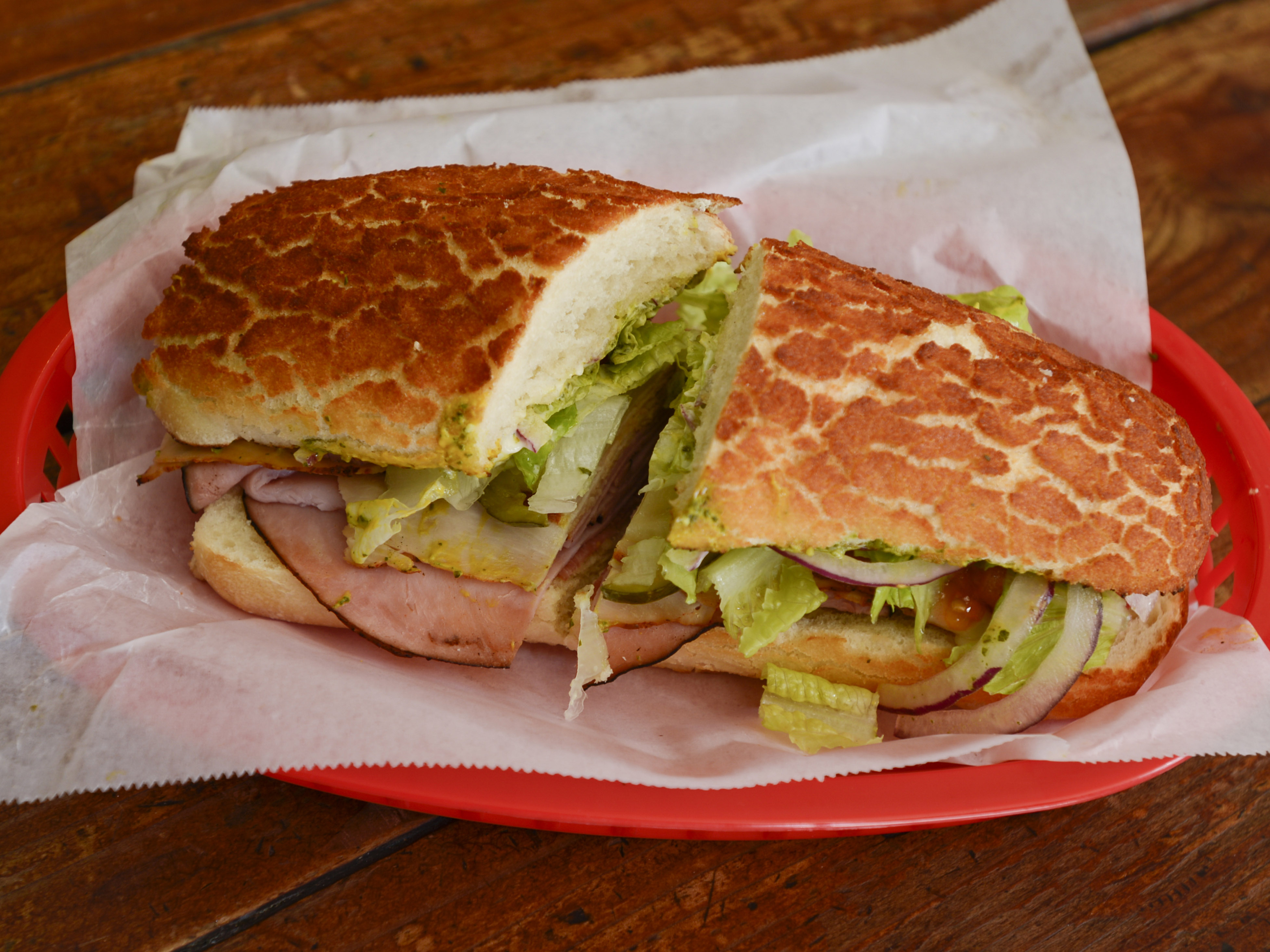 Order 6. House Combo Sandwich food online from Mr. Pickles Sandwich Shop store, San Bruno on bringmethat.com