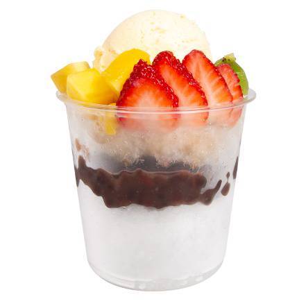 Order Red Bean (Deluxe) Bowl Shaved Ice food online from Boba Time store, Rolling Hills Estate on bringmethat.com