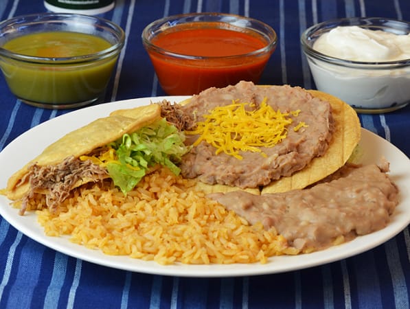 Order 1. Tostada and Taco food online from Federico's Mexican Food store, Phoenix on bringmethat.com