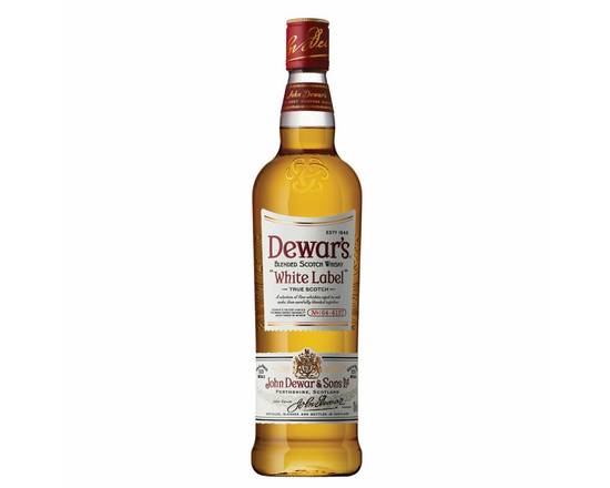 Order Dewar's White Label, 750mL whiskey (40.0% ABV) food online from Ogden Wine & Spirit store, Naperville on bringmethat.com
