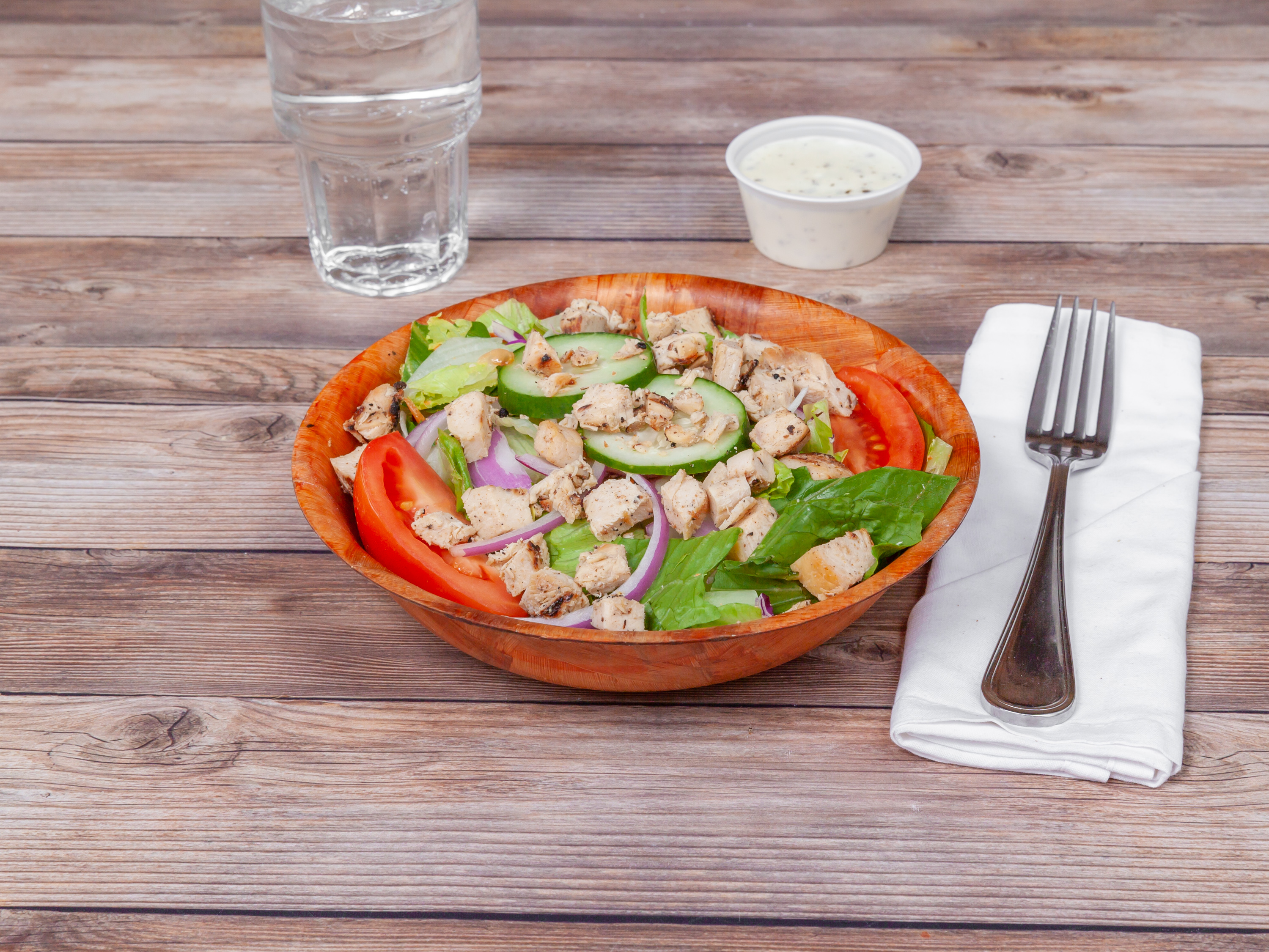 Order Chicken Salad with Breadstick food online from Village Pizza & Pub store, Carpentersville on bringmethat.com