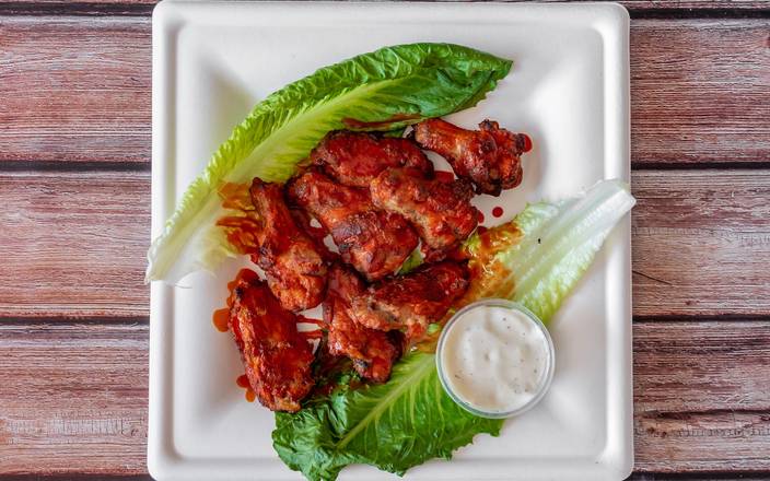 Order BBQ Wings (8 pcs) food online from Livermore Big Apple Pizza store, Livermore on bringmethat.com