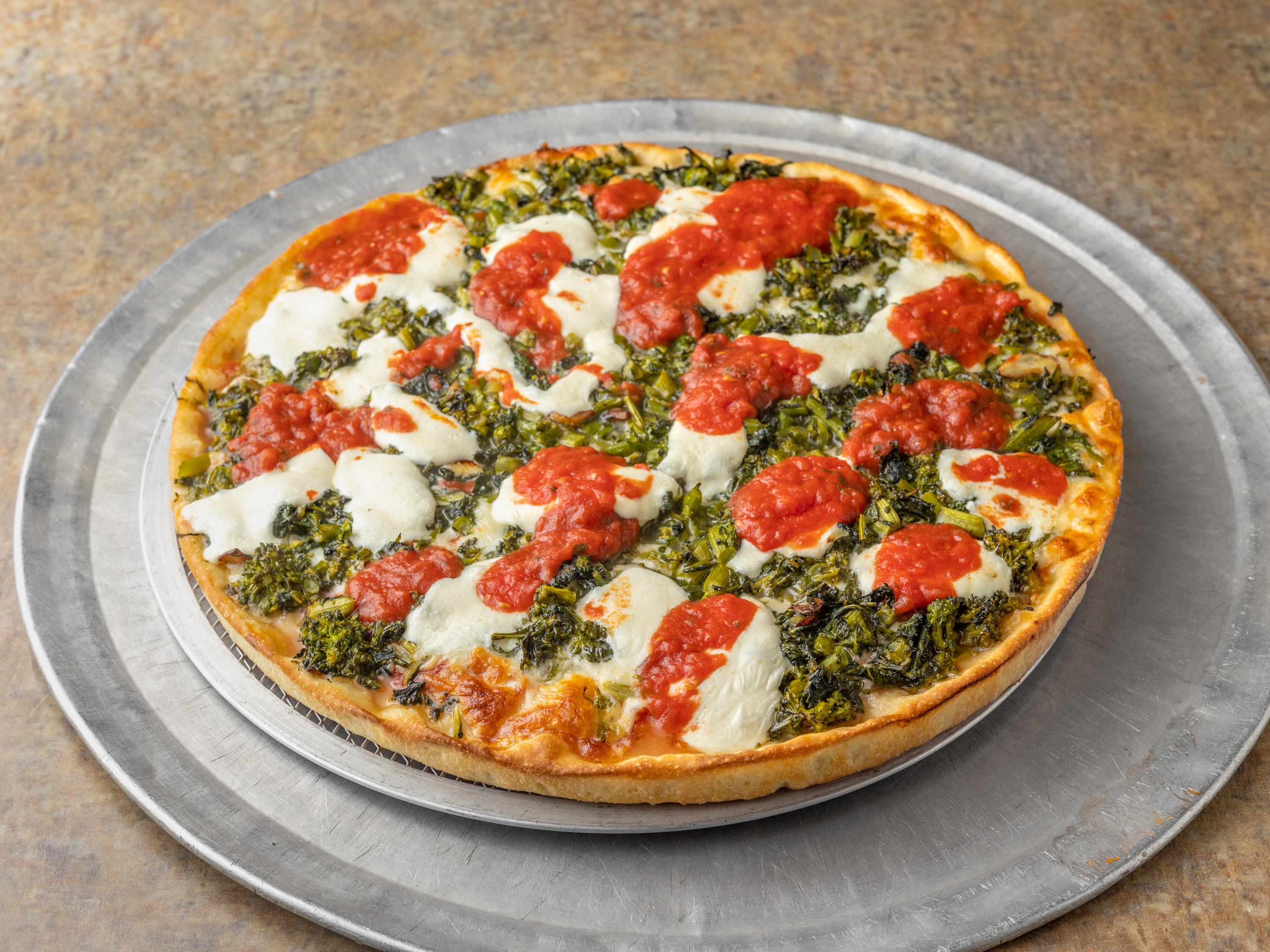 Order Broccoli Rabe Pizza food online from The Pizza Place store, Hewlett on bringmethat.com