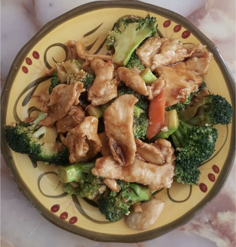 Order C8. Chicken with Broccoli Combination Platter food online from New Jin Xin store, Brooklyn on bringmethat.com