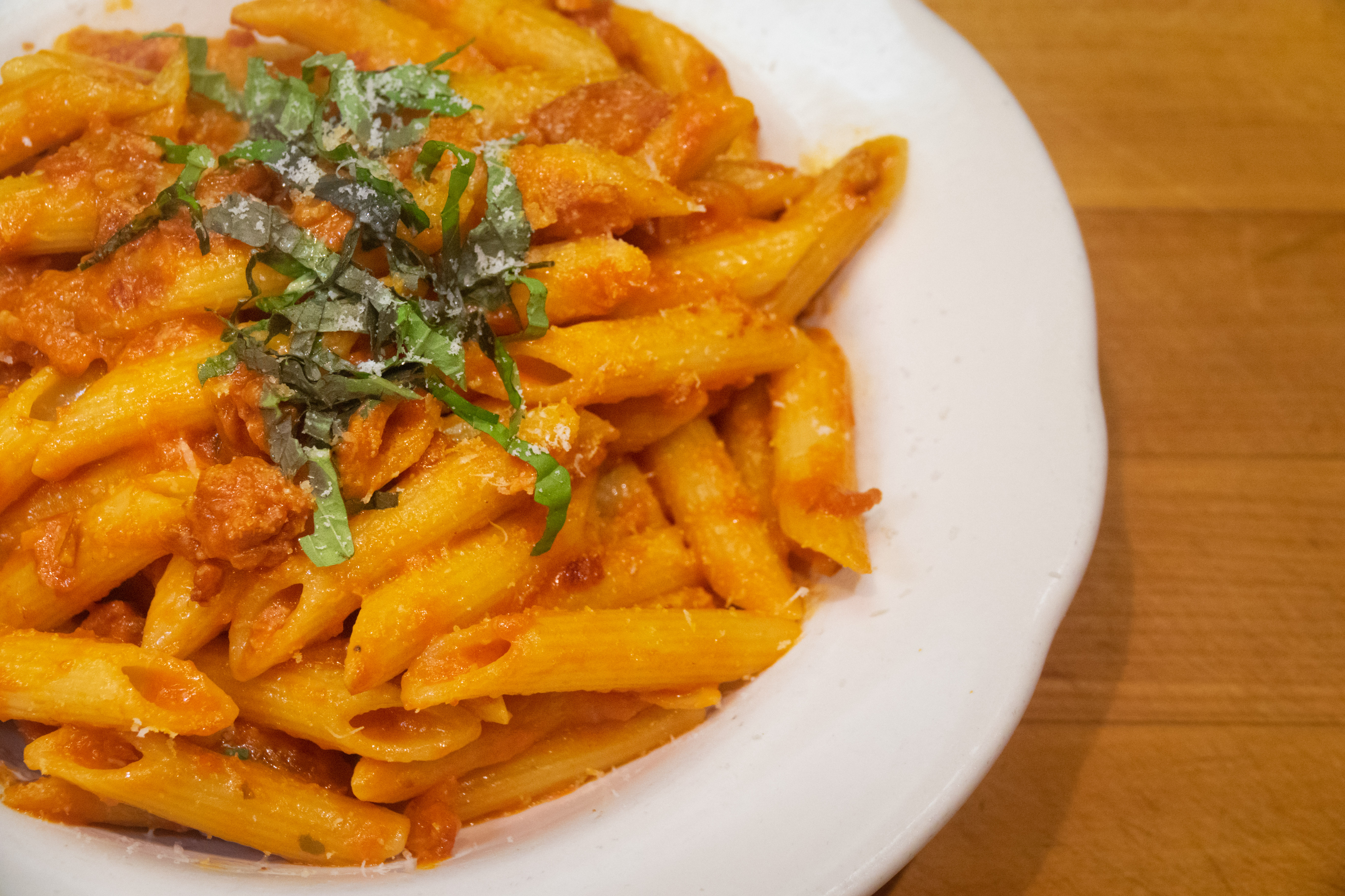 Order 4. Penne alla Speck food online from Pomodoro store, New York on bringmethat.com