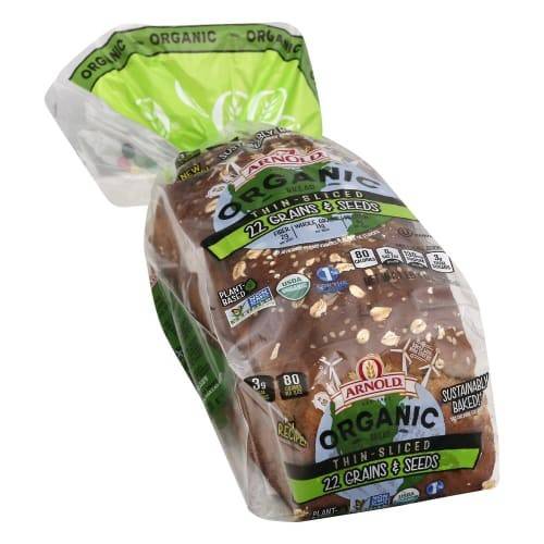 Order Arnold · Organic Thin-Sliced 22 Grains & Seeds Bread (24 oz) food online from Safeway store, Rehoboth Beach on bringmethat.com