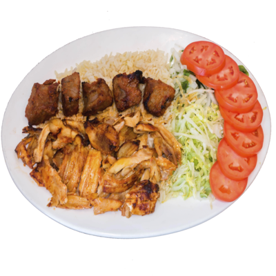 Order Mix Chicken Kebab and Chicken Gyro food online from Turkish Kebab House store, Pittsburgh on bringmethat.com
