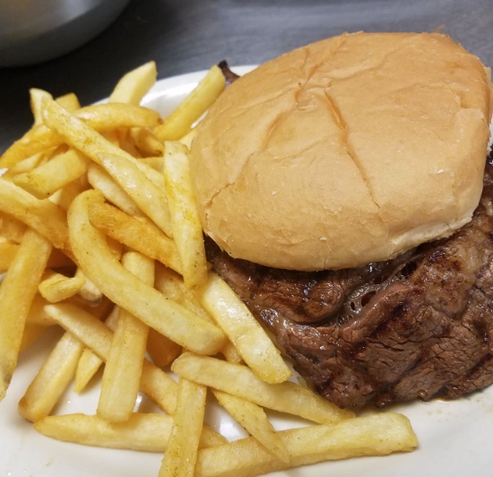 Order Philly Steak and Cheese Sandwich food online from Hammers Bar & Restaurant store, Bartonville on bringmethat.com