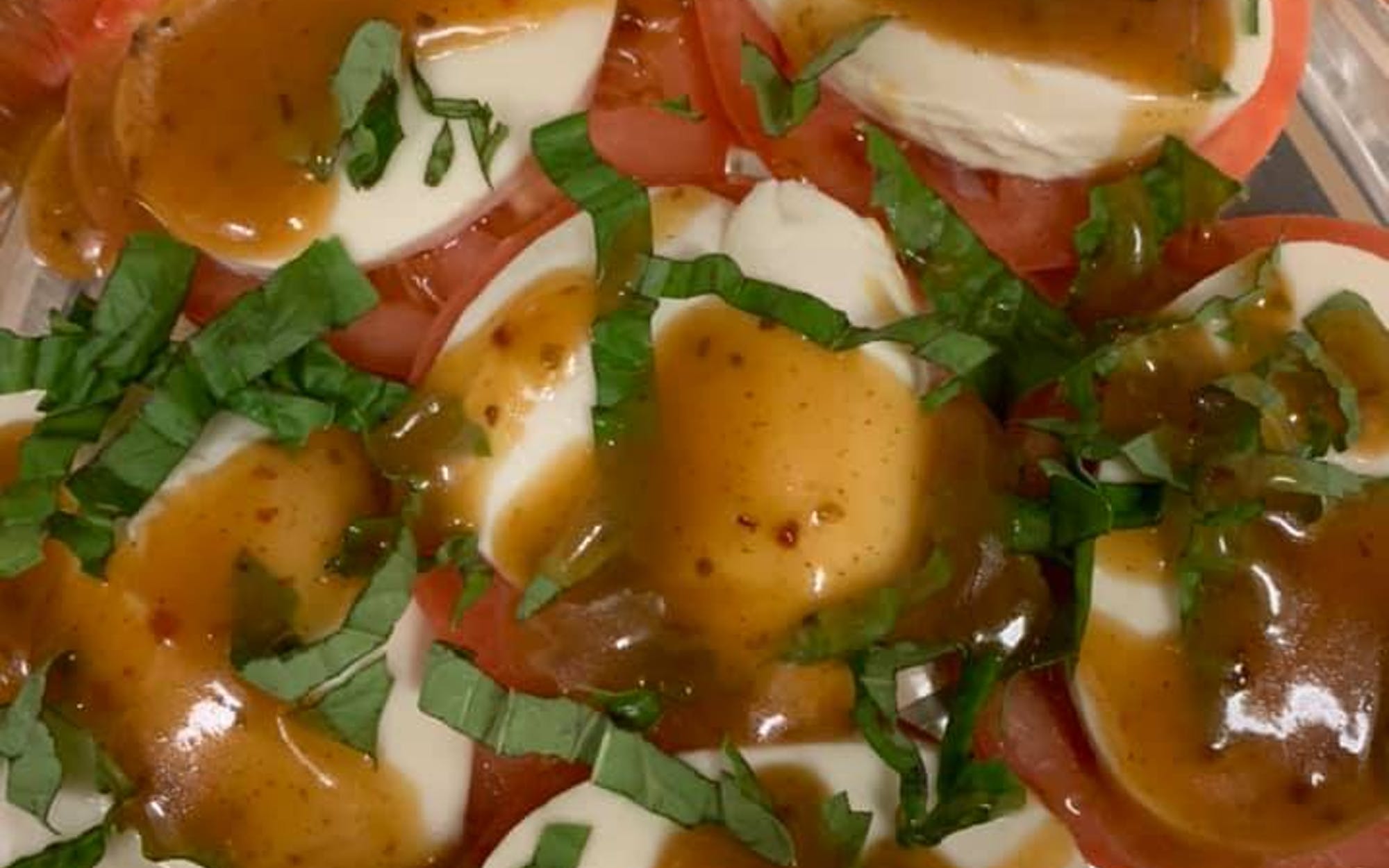 Order Caprese Salad food online from Two Guys Pizza store, Henrico on bringmethat.com