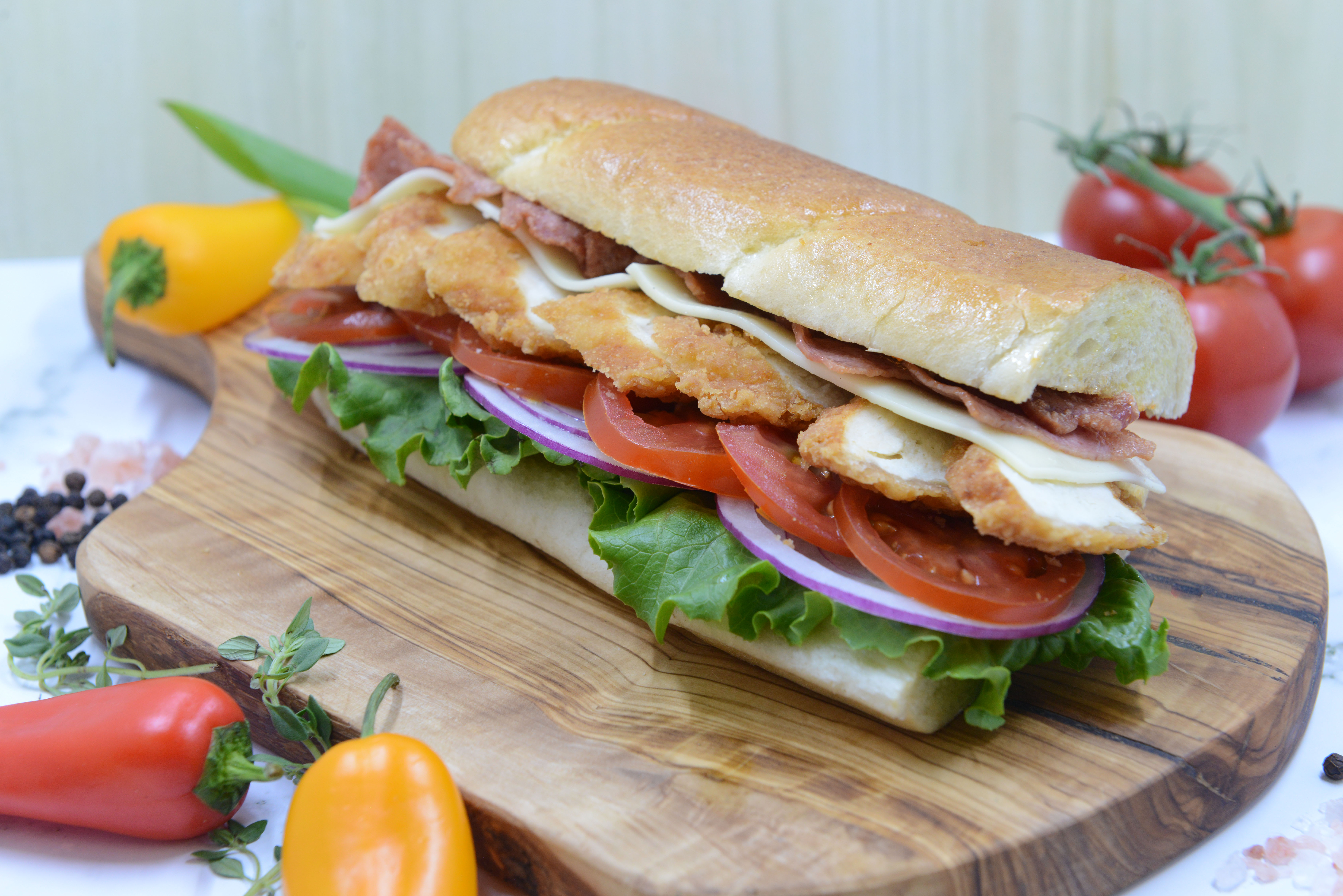 Order Chicken BLT Cold Sub food online from Jeb Pizza store, Troy on bringmethat.com