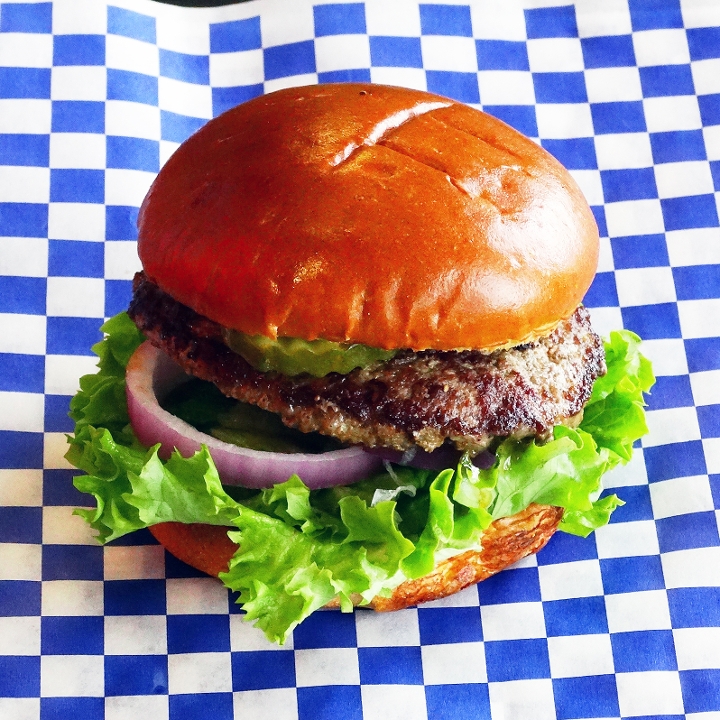 Order The Standard Burger food online from Blue Moon Burgers - Alki Ave. store, Seattle on bringmethat.com