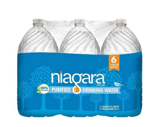 Order Niagara Purified Drinkable Water 1 Gallon food online from Pit Stop Liquor Mart store, El Monte on bringmethat.com