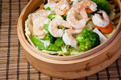 Order Steamed Shrimp with Vegetables food online from Cafe Panda Garden store, Houston on bringmethat.com