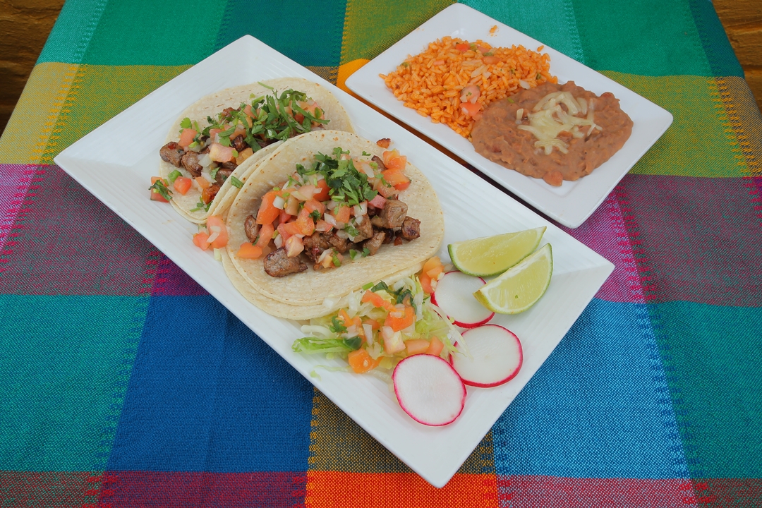 Order Carne Asada Taco food online from Refried Beans store, New York on bringmethat.com