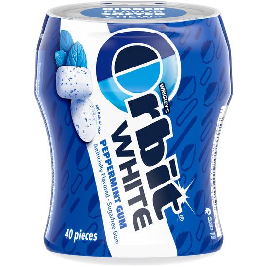 Order Orbit White Sugar Free Chewing Gums Peppermint (40 ct) food online from Rite Aid store, Eugene on bringmethat.com
