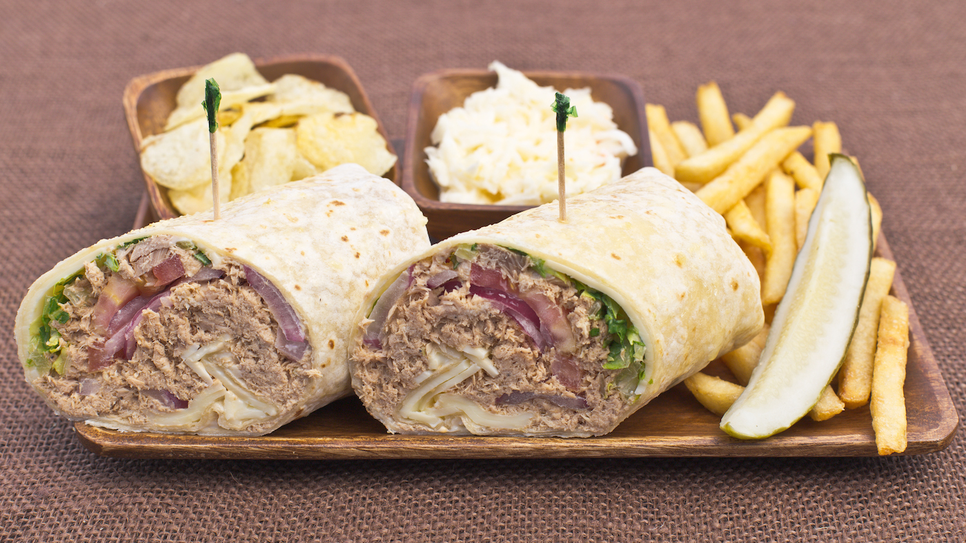 Order Tuna Wrap food online from Golden Desserts store, Albany on bringmethat.com