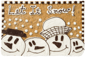 Order Snowmen Family Cookie Cake food online from American Deli on Broad St. store, Athens on bringmethat.com