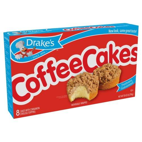 Order Drake's · Coffee Cakes with Cinnamon Streusel Topping (8 cakes) food online from Safeway store, Rehoboth Beach on bringmethat.com