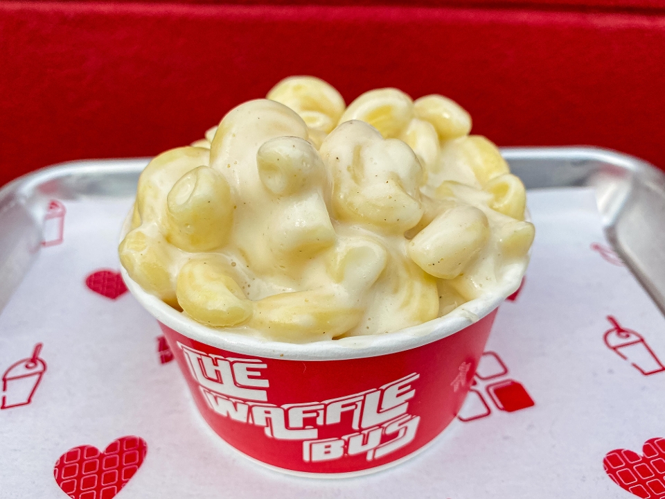 Order White Cheddar Mac & Cheese (6 oz) food online from The Waffle Bus store, Houston on bringmethat.com