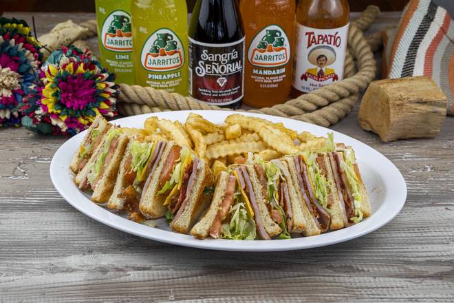 Order Club Sandwich food online from Don Chillitos Mexican Grill store, Aloha on bringmethat.com