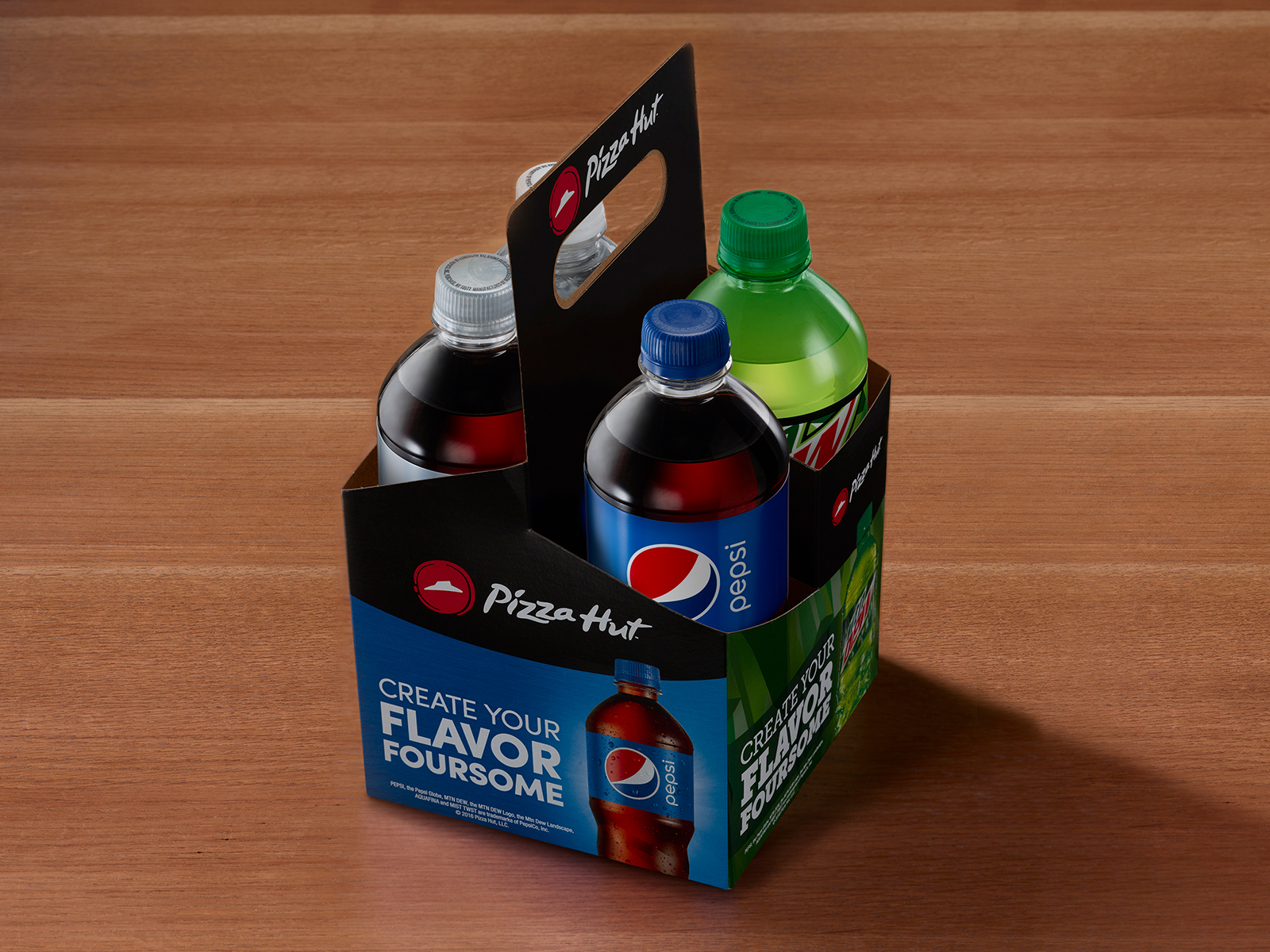 Order Four 20oz. PEPSI-COLA® Beverages food online from Pizza Hut store, Huntingdon on bringmethat.com