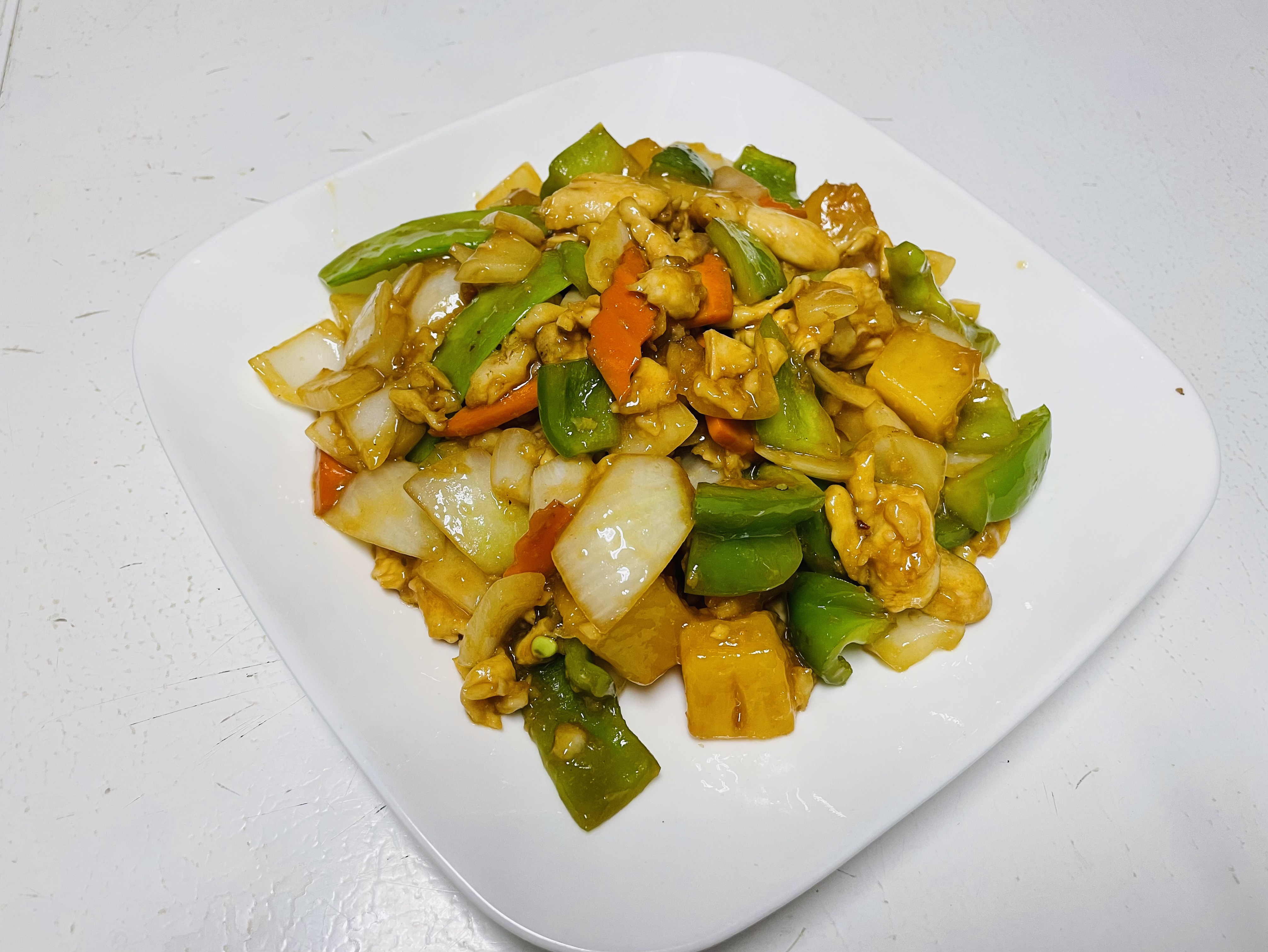 Order Pineapple with Chicken Chow Yuk food online from Rainbow House store, Albany on bringmethat.com