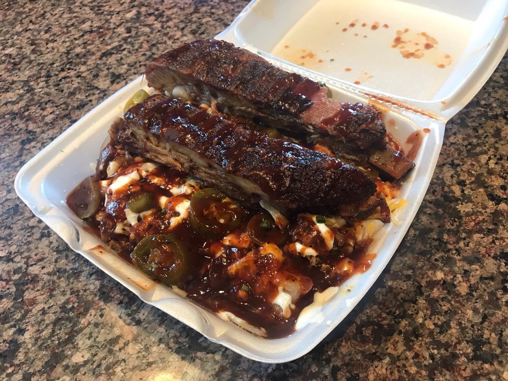 Order 3 Meat Dinner food online from Alpha Grill Bbq store, Tulsa on bringmethat.com