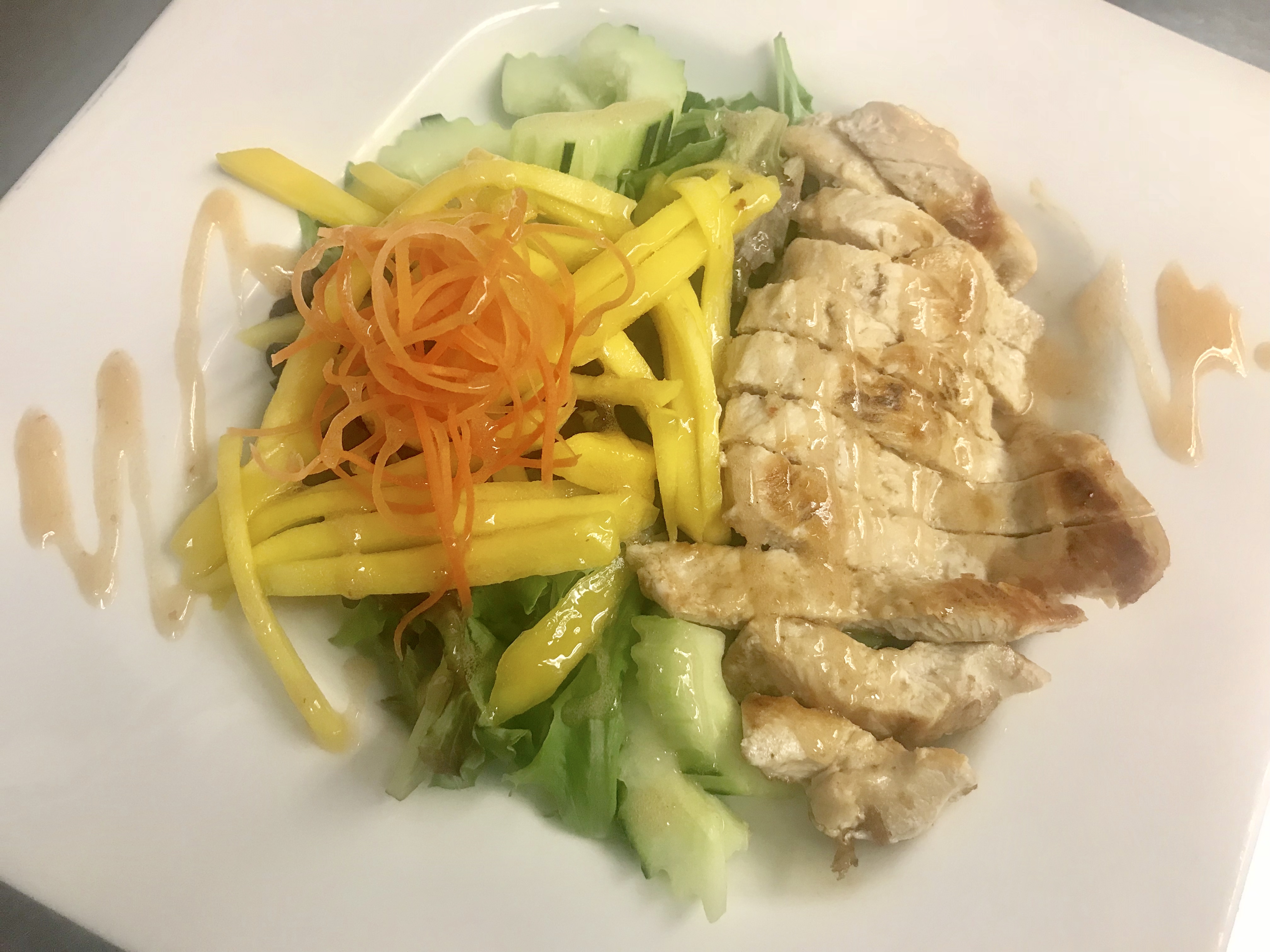 Order Grilled Chicken Mango Salad food online from Blue Wazabi store, Madison on bringmethat.com