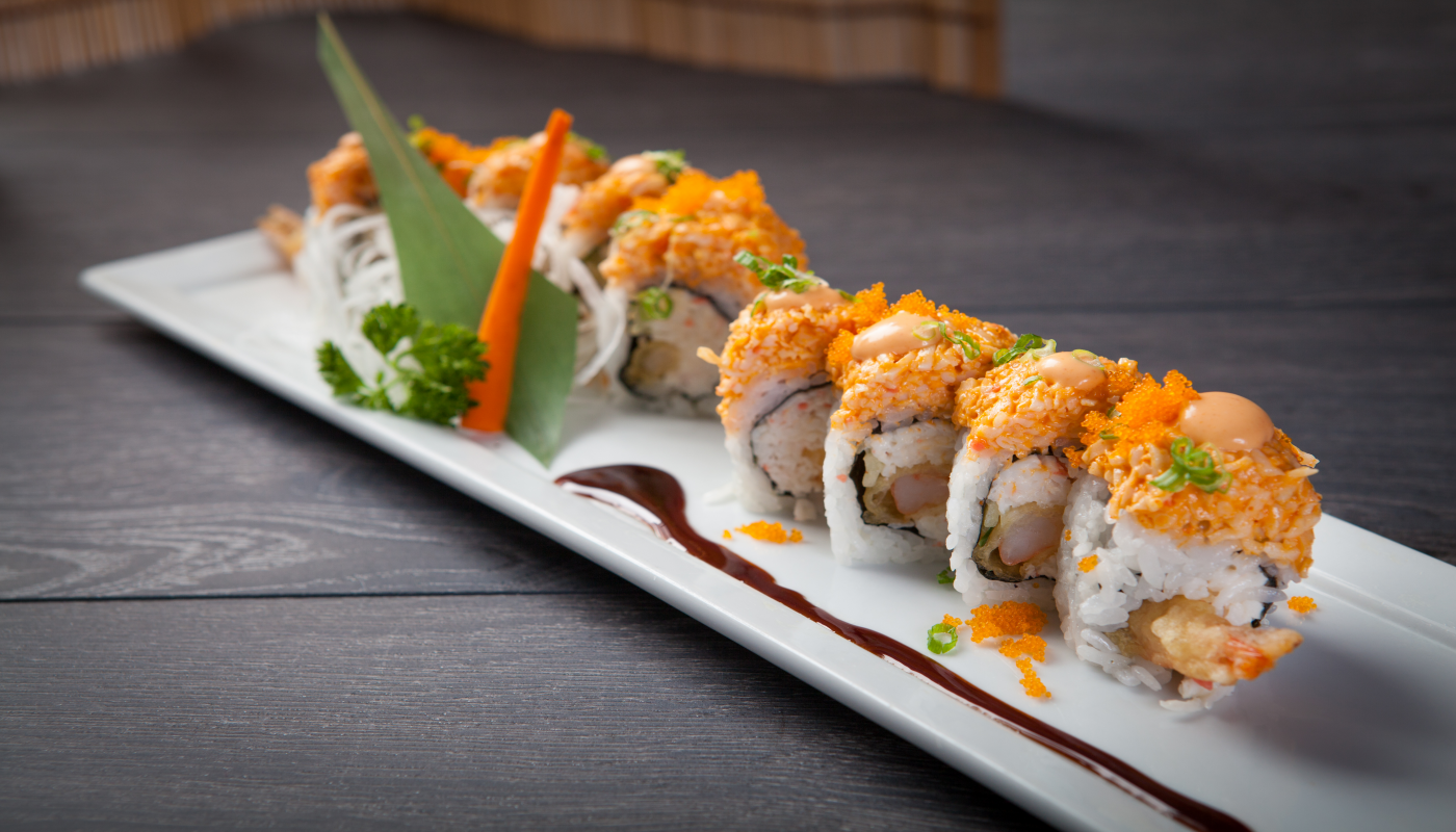 Order R46. Umami Roll food online from Starfish Sushi store, Downey on bringmethat.com