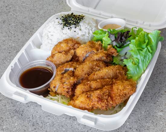 Order Chicken Katsu Plate food online from Miyakonjo Bento & Catering store, Honolulu on bringmethat.com