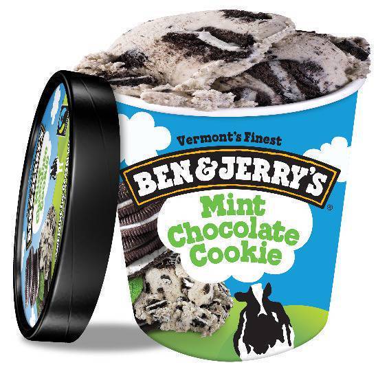 Order Ben and Jerry's Mint Chocolate Cookie food online from The Ice Cream Shop store, Santa Monica on bringmethat.com