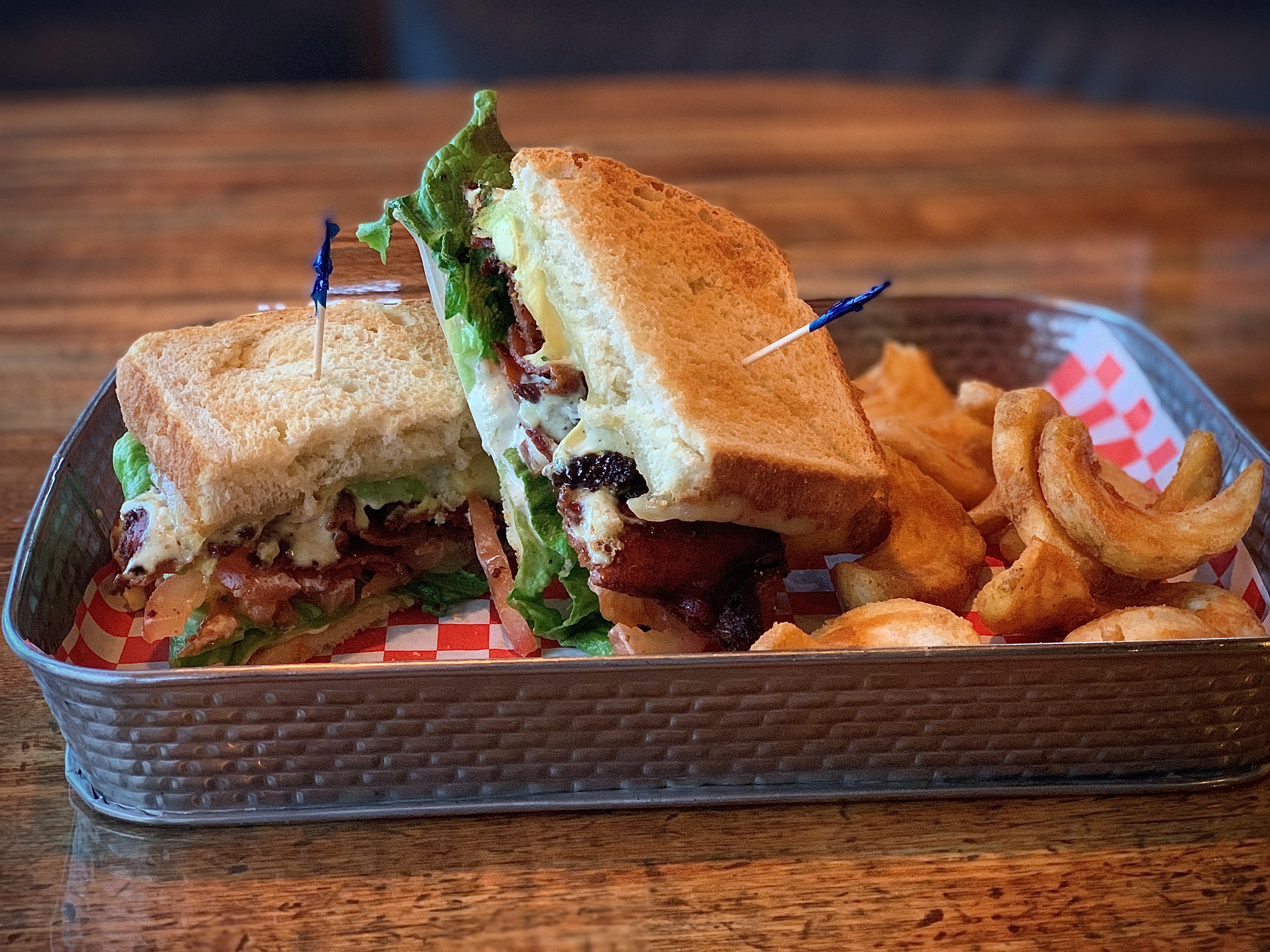 Order Spicy BLT Sandwich food online from High Park Tap House store, Mission Viejo on bringmethat.com
