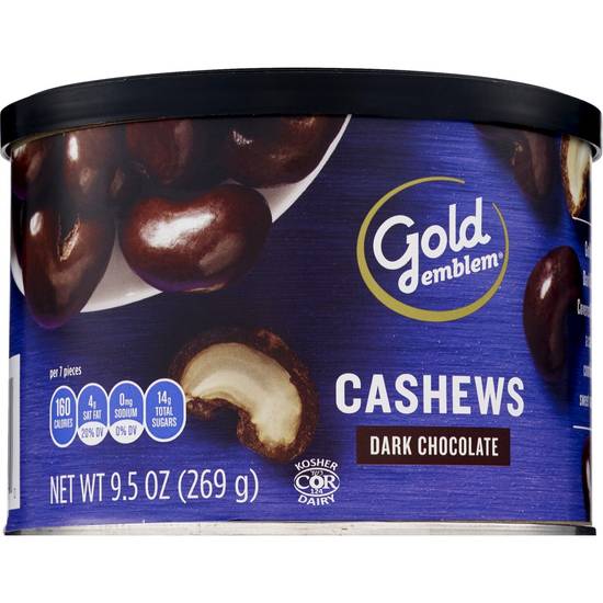 Order Gold Emblem Dark Chocolate Covered Cashews, 9.5 OZ food online from Cvs store, LANETT on bringmethat.com