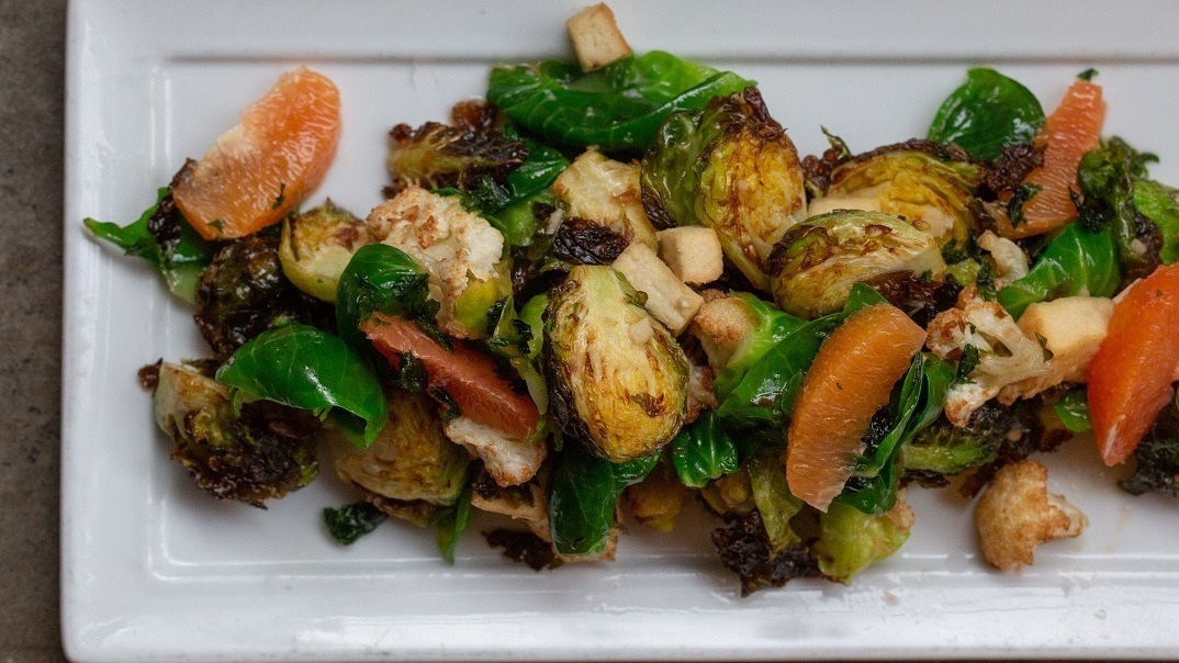 Order Warm Brussels Sprouts Salad food online from Boke Bowl store, Portland on bringmethat.com