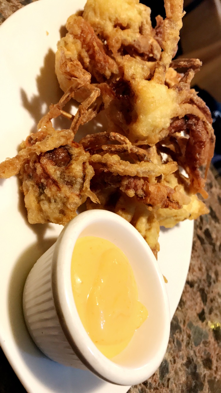 Order 2 Fried Soft Shell Crab food online from Saketini store, Broussard on bringmethat.com