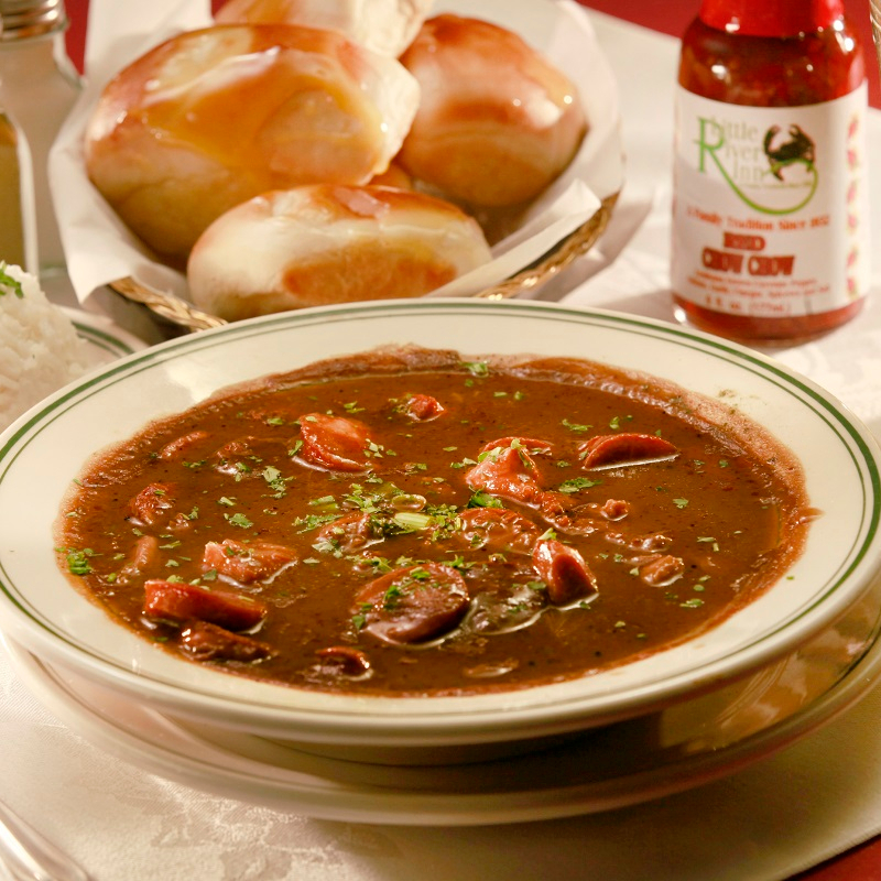 Order Bowl-Chef Richard's Chicken & Andouille Gumbo food online from Poorboy's Riverside Inn store, Broussard on bringmethat.com