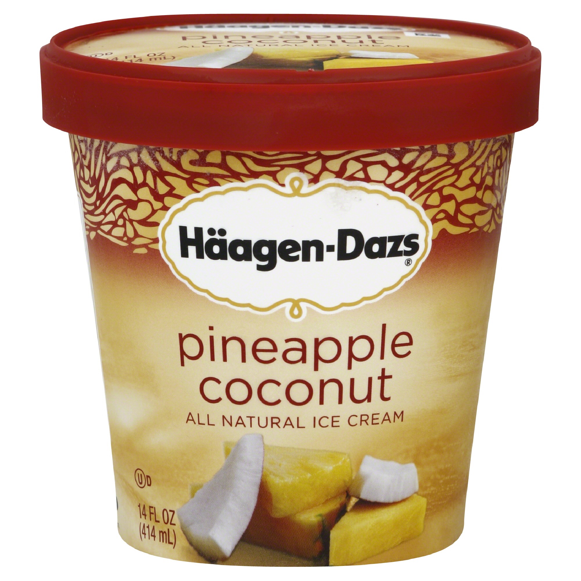 Order Haagen Dazs Ice Cream, Pineapple Coconut - 14 fl oz food online from Rite Aid store, REEDLEY on bringmethat.com